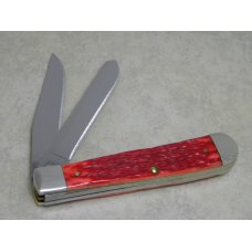 Case XX USA 2004 Red Bone 6254 SS Script Shield Trapper Knife Case XX USA 2004 Red Bone 6254 SS Script Shield Trapper Knife