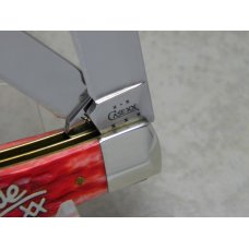Case XX USA 2004 Red Bone 6254 SS Script Shield Trapper Knife Case XX USA 2004 Red Bone 6254 SS Script Shield Trapper Knife