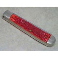 Case XX USA 2004 Red Bone 6254 SS Script Shield Trapper Knife Case XX USA 2004 Red Bone 6254 SS Script Shield Trapper Knife