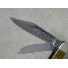 Bulldog Brand Solingen Germany Pit Bulls Trade Mark Marbled Stockman Knife c.1993 Bulldog Brand Solingen Germany Pit Bulls Trade Mark Marbled Stockman Knife c.1993