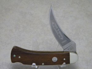 Boker Solingen Germany Stainless Tree Brand Classic Wood 1001 Lockback Knife c.1978-1984