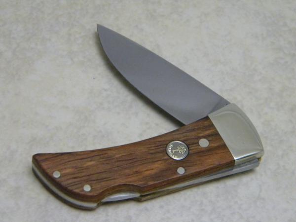Boker Germany Stainless Tree Brand Wood Little Lockback Knife c.1978-1984 Boker Germany Stainless Tree Brand Wood Little Lockback Knife c.1978-1984