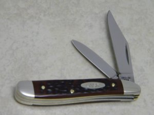 Case XX USA 1 Dot (1979) Jigged Delrin 6220 Peanut  Jack Knife
