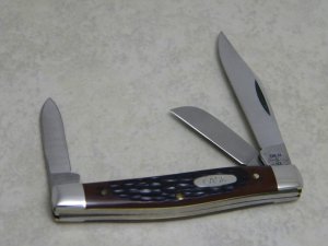 Case XX SS USA 5 Dot (1985) Jigged Delrin 6344 Medium Stockman Knife