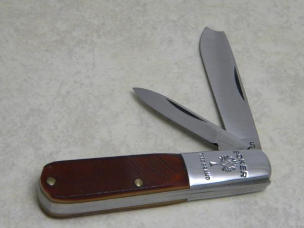 Boker Tree Brand Saw Cut Delrin #495 Razor Barlow Knife c.1978-1984 Boker Tree Brand Saw Cut Delrin #495 Razor Barlow Knife c.1978-1984