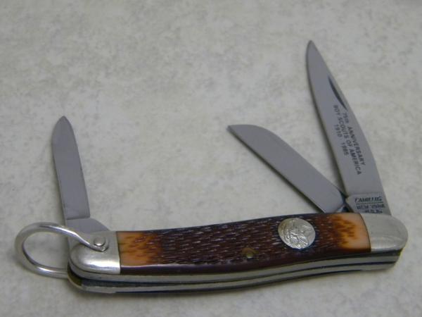 Camillus New York USA 75th Anniversary Boy Scouts of America 1910-1985 BSA Stockman Knife Camillus New York USA 75th Anniversary Boy Scouts of America 1910-1985 BSA Stockman Knife
