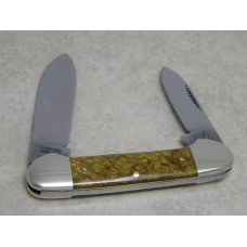 Bulldog Brand Solingen Germany Pit Bulls Trade Mark Marbled Canoe Knife c.1995 Bulldog Brand Solingen Germany Pit Bulls Trade Mark Marbled Canoe Knife c.1995