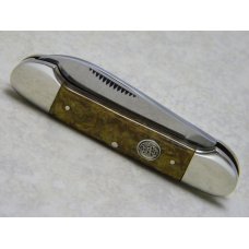 Bulldog Brand Solingen Germany Pit Bulls Trade Mark Marbled Canoe Knife c.1995 Bulldog Brand Solingen Germany Pit Bulls Trade Mark Marbled Canoe Knife c.1995