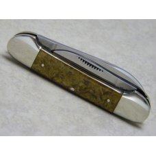 Bulldog Brand Solingen Germany Pit Bulls Trade Mark Marbled Canoe Knife c.1995 Bulldog Brand Solingen Germany Pit Bulls Trade Mark Marbled Canoe Knife c.1995