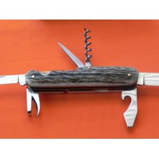 Hubertus - Great Solingen Germany Handmade Genuine Stag "Tourists Model" Knife -NIB