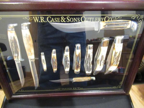 Case XX Grey Etch Set With Fixed Blades 1976 Case XX Grey Etch Set With Fixed Blades 1976