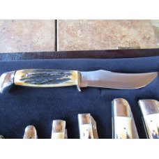 Case XX Grey Etch Set With Fixed Blades 1976 Case XX Grey Etch Set With Fixed Blades 1976