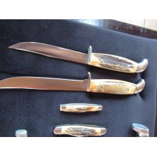 Case XX Grey Etch Set With Fixed Blades 1976 Case XX Grey Etch Set With Fixed Blades 1976