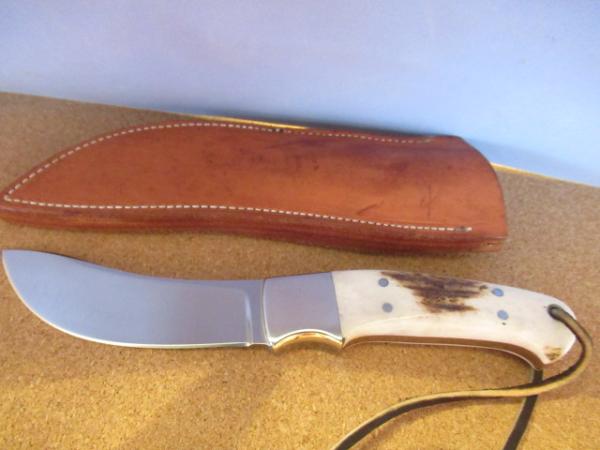 R.J Knives Montana Stag Handle  Fixed Blade 