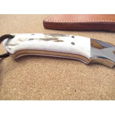 R.J Knives Montana Stag Handle  Fixed Blade 