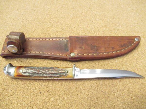 Case Stag Handle Fixed Blade Short Tail C Scarce Case Stag Handle Fixed Blade Short Tail C Scarce