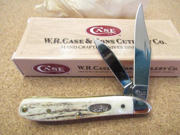 Case XX Vintage Stag Handle Peanut Pattern # V 5220 SS Case XX Vintage Stag Handle Peanut Pattern # V 5220 SS