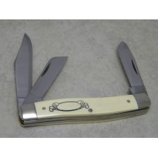 Schrade USA SC505 Seagulls Scrimshaw Stockman Knife in Box c. 1979 Schrade USA SC505 Seagulls Scrimshaw Stockman Knife in Box c. 1979
