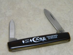 Case XX Stainless USA 1905-1980 Diamond Jubilee 75th Anniversary Tortoise Shell 278 Pen Knife