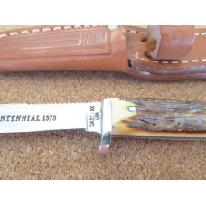 Case XX Stag Handle 1979 Bradford Centennial Fixed Blade Case XX Stag Handle 1979 Bradford Centennial Fixed Blade