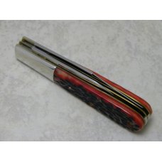 Robeson ShurEdge by Queen Cut. Co. USA Jigged Red Bone Barlow Knife Robeson ShurEdge by Queen Cut. Co. USA Jigged Red Bone Barlow Knife