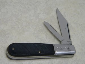 Vintage POWR-CRAFT USA (Montgomery-Ward Trademark) Saw Cut Delrin 84-40 Barlow Knife