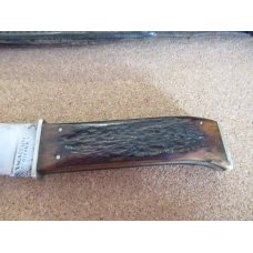 Union Cutlery  Oleans NY Bone Handle Fixed Blade  Used