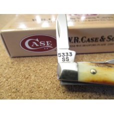 Case XX Stag Handle 3 Blade Small Stockman Pattern # 5333 SS Case XX Stag Handle 3 Blade Small Stockman Pattern # 5333 SS