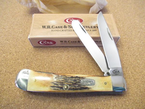 Case XX Stag Handle Trapper Pattern # 5254 CV