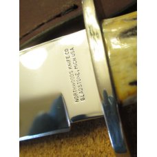 Nothwoods Knife Co. Gladstone Mich. USA Stag Handle Fixed Blade Nothwoods Knife Co. Gladstone Mich. USA Stag Handle Fixed Blade
