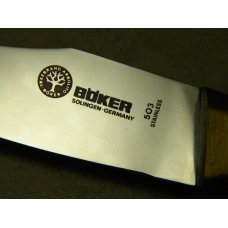 Boker Solingen Germany Tree Brand 503 Stainless Fixed Blade Sheath Knife