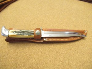 Case XX USA Stag Handle Fixed Blade Pattern # 516-5 Nice 