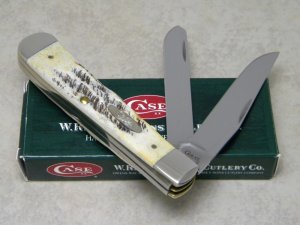Case XX Stainless USA 2007 Pretty Bone 6.5254 Trapper Knife