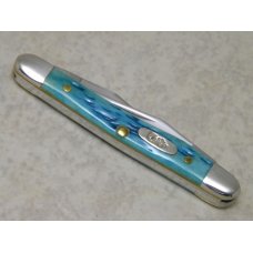 Case XX USA 2007 Pocket Worn Caribbean Blue Bone SS Tiny Muskrat Knife in Box Case XX USA 2007 Pocket Worn Caribbean Blue Bone SS Tiny Muskrat Knife in Box
