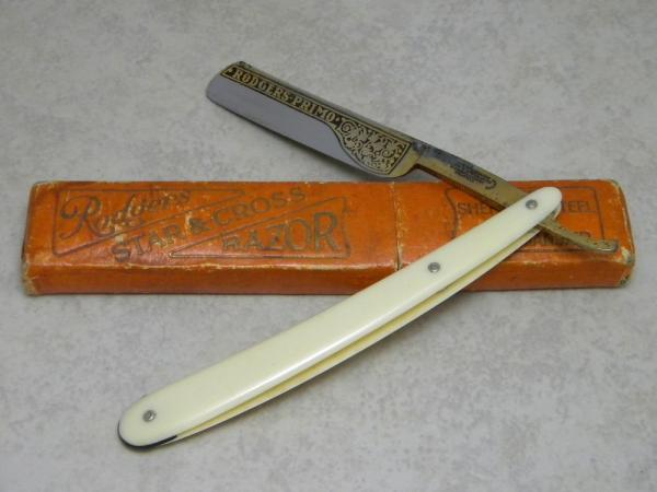 Vintage Joseph Rodgers Star & Cross Sheffield, England Primo Straight Razor in Box Vintage Joseph Rodgers Star & Cross Sheffield, England Primo Straight Razor in Box