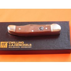J A Henckels Copperhead Pocket Knife w European Gunstock Walnut Handles +Pouch, COA & Hard Box -RARE J A Henckels Copperhead Pocket Knife w European Gunstock Walnut Handles +Pouch, COA & Hard Box -RARE