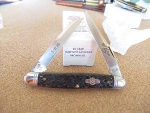 Schatt & Morgan Improved Muskrat Brown Jig   F&W Pattern # 66  One of 30