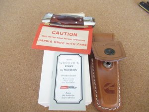  Western  Coleman Lock Back Wood Handles 
