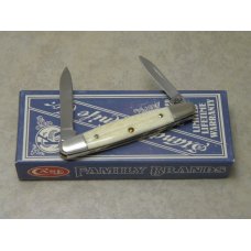 Case Family Brands Standard Knife Co. USA 2009 Natural Bone 06263 SS Eisenhower Knife in Box 1st Run Case Family Brands Standard Knife Co. USA 2009 Natural Bone 06263 SS Eisenhower Knife in Box 1st Run