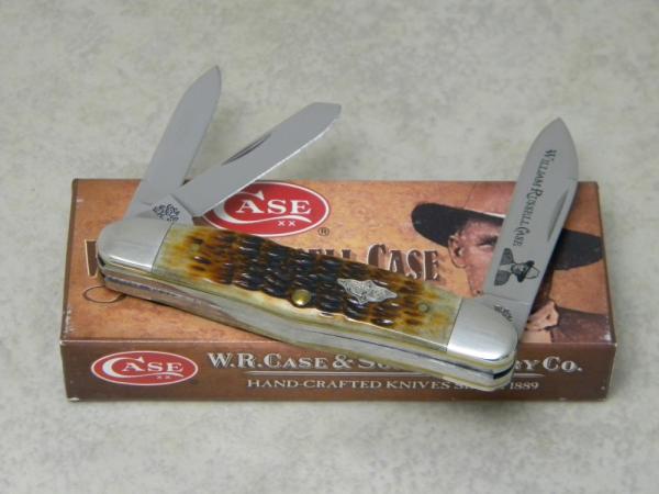W.R. Case USA 2009 Molasses Bone 63046 SS Humpback Whittler Knife in Box W.R. Case USA 2009 Molasses Bone 63046 SS Humpback Whittler Knife in Box