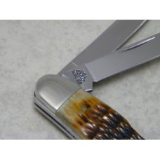 W.R. Case USA 2009 Molasses Bone 63046 SS Humpback Whittler Knife in Box W.R. Case USA 2009 Molasses Bone 63046 SS Humpback Whittler Knife in Box