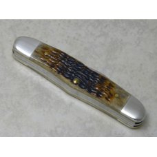 W.R. Case USA 2009 Molasses Bone 63046 SS Humpback Whittler Knife in Box W.R. Case USA 2009 Molasses Bone 63046 SS Humpback Whittler Knife in Box