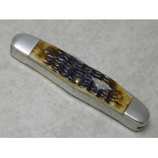 W.R. Case USA 2009 Molasses Bone 63046 SS Humpback Whittler Knife in Box W.R. Case USA 2009 Molasses Bone 63046 SS Humpback Whittler Knife in Box