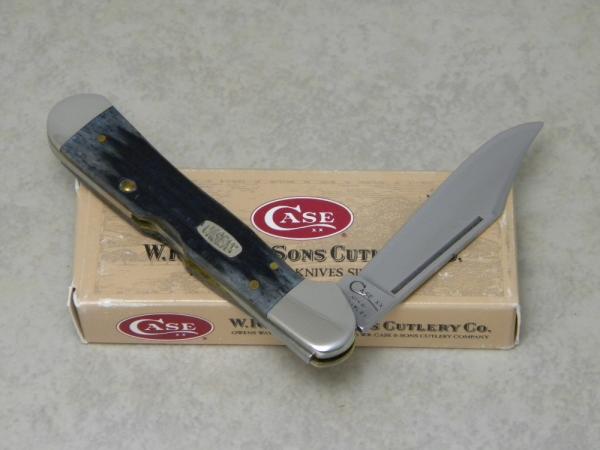 Case XX USA 1 Dot (1999) Dark Black Bone DB 61549L SS Copperlock Knife in Box Case XX USA 1 Dot (1999) Dark Black Bone DB 61549L SS Copperlock Knife in Box