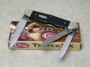 Case XX USA 2009 Black Micarta 103046 WH SS Humpback Whittler Knife in Box
