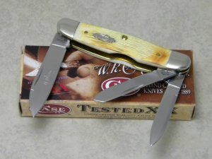 Case XX USA 2009 Burnt Oatmeal Bone 63046 WH SS Humpback Whittler Knife in Box 1st Run