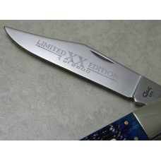 Case XX USA 2 Dot (1998) Blue Bone Daddy Barlow Knife