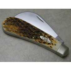 Case XX USA 2011 Amber Bone 61011 SS Hawkbill Knife in Box Case XX USA 2011 Amber Bone 61011 SS Hawkbill Knife in Box