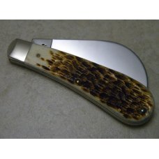 Case XX USA 2011 Amber Bone 61011 SS Hawkbill Knife in Box Case XX USA 2011 Amber Bone 61011 SS Hawkbill Knife in Box