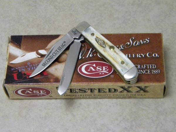 Case XX USA 2009 Second Cut Stag 52154 SS Tiny Trapper Knife in Box Case XX USA 2009 Second Cut Stag 52154 SS Tiny Trapper Knife in Box